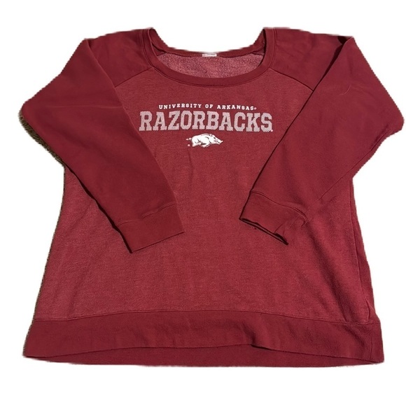 Arkansas Razorbacks scoop neck sweatshirt - Picture 1 of 6